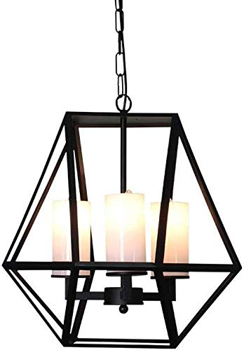 Plafond pendentif diamant en métal pour une ambiance loft chaleureuse
