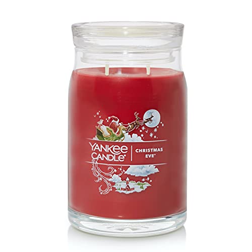 Yankee Candle Christmas Eve Scented, Signature 20Oz Large Jar 2-Wick Candle, Over 60 Hours Of Burn Time #TOP25