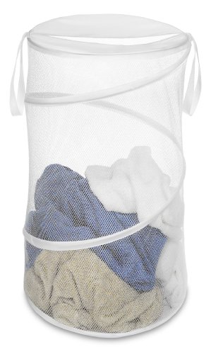 Whitmor 15-Inch Collapsible Hamper White #TOP1