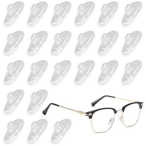 20 Paar Brillen Nasenpads Silikon Transparent Nasenpads zum Einstecken Rutschfeste nasenpads brille zum stecken brillen ersatzteile nasenpads brillen gummi für nase brillen nasenpads silikon Weiche