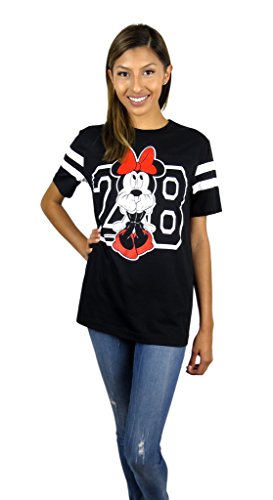 Minnie Mouse Varsity Football Tee Taille L : Le T-shirt Confortable