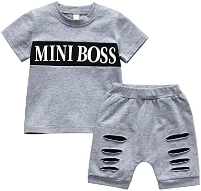Baby Boy Clothes Summer Outfits Printed Short Sleeve T-Shirt Shorts Set