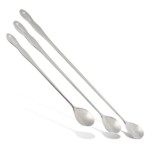 Vivree Cocktail Spoon Set, Stainless Steel Mixing Spoon Set, Ice Cream Spoon Set, Bar Tools