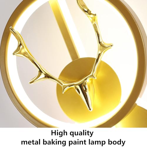Aplique de pared LED de 60cm dorado regulable con mando a distancia para salon 5