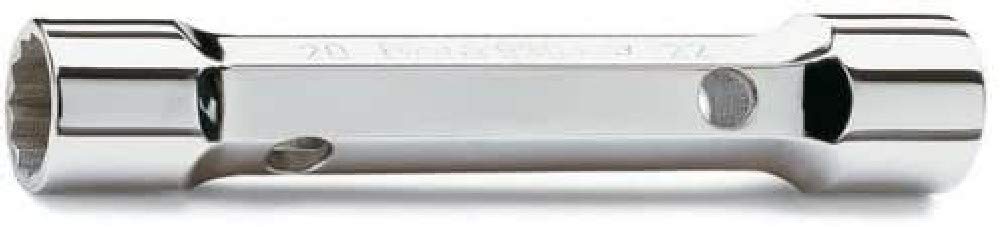 Beta 930 8mm x 9mm Double End Tubular Socket Wrench, 12 Point, with Chrome Plated