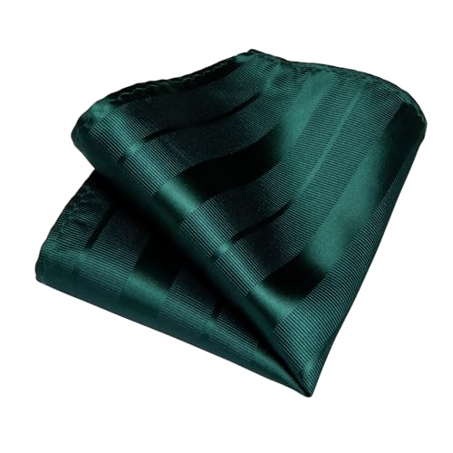 Image of DiBanGu Mens Solid Color Tie and Pocket Square Set Woven Silk Plain Necktie & Handkerchief for Men Wedding Party Formal