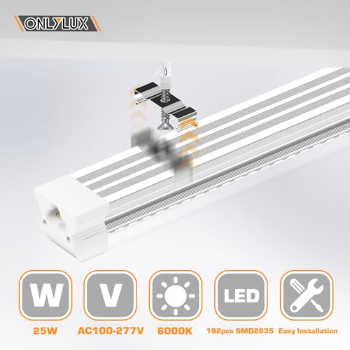 Onlylux Led Shop Lights, Led Tube Light 25W 6000K thumb #4