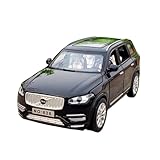 GKWEWWQY Diecast Model Car 1:32 for Volvos XC90 SUV Scale Alloy Car Model Metal Souvenir Desktop Ornaments Collectibles Metal Motor Vehicles(Black)