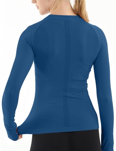 Image of MathCat Seamless Long Sleeve Workout Tops for Women