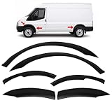 Wheel Arch Trims Set, ABS Plastic Wing Flare Protectors, Compatible with Transit MK7 2006-2013 (MWB & LWB Models), Van Styling, Camper Conversion Accessories