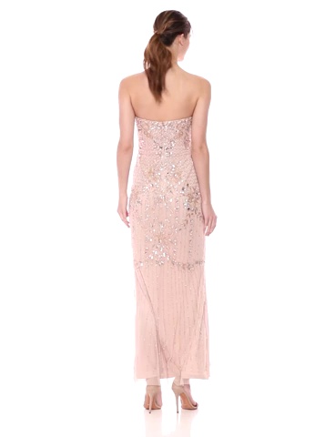 open lace back dress Aidan Mattox main image 0