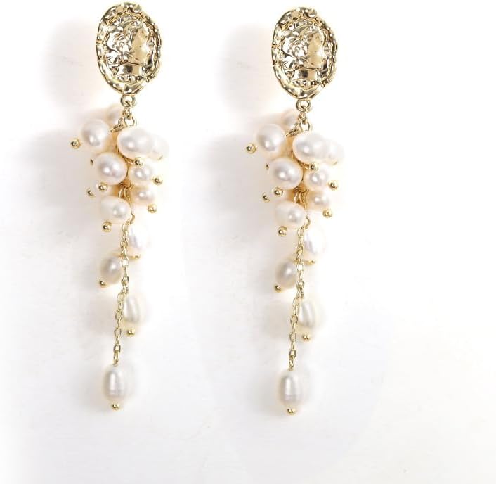 NONNYL Gifts for Wife Jewelry - Pearl Jewelry Earrings for Women, Birthday Jewelry for Girlfriend, Valentine's Day for Wife, Mother's Day for Mom Grandma N7015