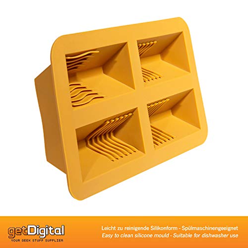 Molde para cubitos de hielo de silicona reutilizable miniatura 3