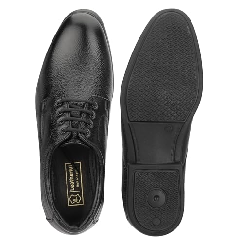 Image of Leatherful Light Weight Genuine Leather Derby Shoes IBDB010| Full Grain Leather | Office | Party | Smart Casual