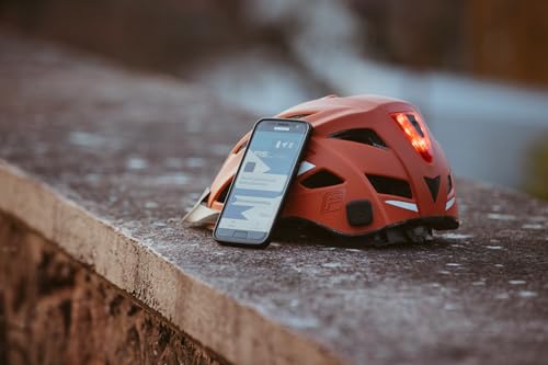 Bundle aus FISCHER FahrradhelmUrban Levin, L/XL, 58-61cm, + FISCHER Crash-Sensor FIND.U, Sturzmelder f&uuml;r Fahrrad, Skifahren & Reiten