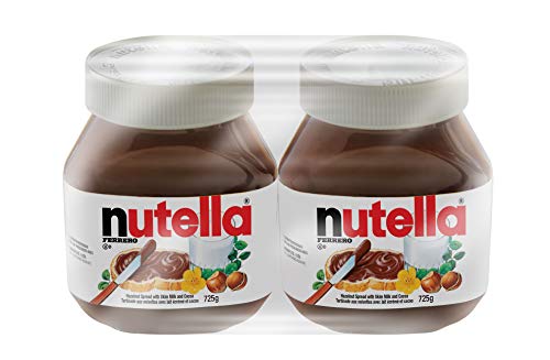 Nutella Hazelnut Chocolate Spread, 725g/25.6 oz, (2 pack) {Imported from Canada}