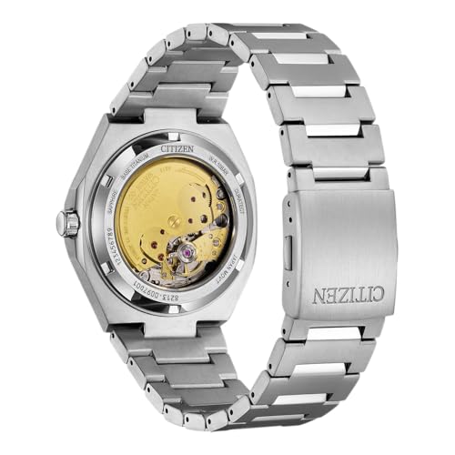 Image of Citizen Zenshin Super Titanium Lightweight Automatic Men's Watch | 5X Harder, 40% Lighter, Scratch & Rust Resistant | Integrated Bracelet | Small Seconds | 100M Water Resistance | NJ0180-80M