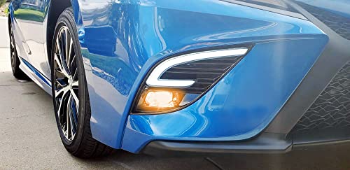 Kit de luces LED antiniebla amarillo ámbar para Toyota Camry 2018-2020 miniatura 7