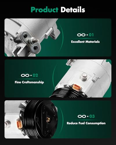 Image of SCITOO AC Compressor for Chevrolet Impala 3.5L 3.9L 2006-2011, for Chevrolet Monte Carlo 3.9L 2006, Fast Cooling Air Conditioner Compressor for Chevrolet Malibu 2006