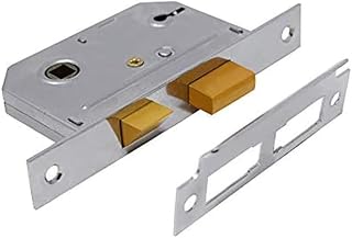 Ironmongery Solutions® 2 Lever Mortice Basic Security Lock – Polished Chrome Finish – 2.5 Inch / 64mm – Reliable Internal & External Door Security