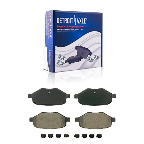 Image of Detroit Axle - REAR Brake Kit for 09-19 Ford Flex 10-19 Taurus 11-12 Edge Lincoln MKX 09-12 MKS, Disc Brake Rotors Ceramic Brakes Pads Replacement Wheel Bearing Hubs Lug Nuts: 12.99 inch in