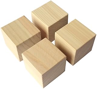 国産 ヒノキ 板 工作材料 DIY 端材 檜 サイコロ型 角材 4個セット インシュレーターにも