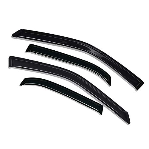 Lightronic Wv94550 Outside-Mount Side Window Visor Deflector Rain Guard, Dark Smoke 4-Pieces Set, Fit For 2006-2012 Ford Fusion, 2007-2012 Lincoln Mkz, 2006-2010 Mercury Milan, 2006 Lincoln Zephyr #TOP2