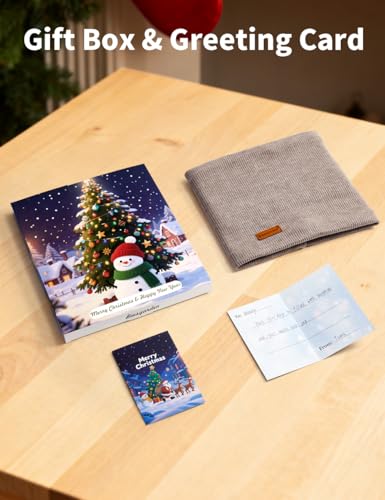 Beesgarden Winter Halsschlauch Schlauchschal Herren Damen für Outdoor Wintersportaktivitäten Skifahren Spaziergänge Fahren Radfahren, Schal Halswärmer Halstuch Gesichtsschal, 1 Grußkarte - Kaki