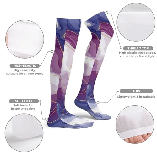 Women Girls Fashion Non Skid Dress Socks Knee-High Novelty Socks 5