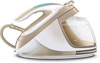Philips PerfectCare Elite Silence, Lekkie żelazko z generatorem pary, Stacja Parowa, 2400 W,uderzenie pary do 490 g, Tryb Eco,Technologia OptimalTemp, funkcja Easy De-calc Plus, Złoto-biały, GC9642/60