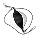 Double End Boxing Ball, Speed Punch Bag for Reflex Training, High - Elastic PU Leather Hanging Boxing Training Ball with Hooks for MMA, Fitness, and Hand - Eye (Black White)
