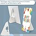 Lineco, 50 Pack Cardboard Easel Backs 5 Inch, Self Stick Single Wing Stand, Display Signs, Cards, Photographs, Brochures, Posters, Craft Projects, White