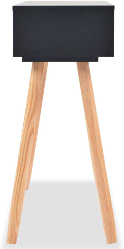 vidaXL Solid Pinewood Console Table Wooden TV Stand Table Home Multi Colors