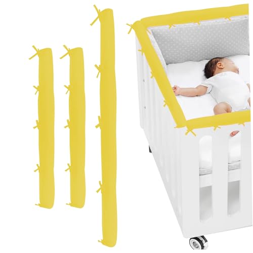 Protector de cama infantil y funda para riel de cuna de bebé lavable a máquina 7