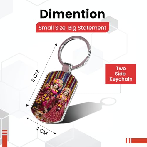 Image of Stylish Metal Keychains with Permanent Glossy Print - Inspirational Quotes & Spiritual Designs - Perfect Key chains for loved ones, Personal Use, Gifts & Return Gifts