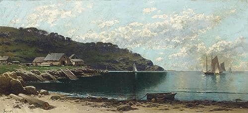 Impression d'art Art Tableau sur le Maine d'Alfred Bricher Toile Premium