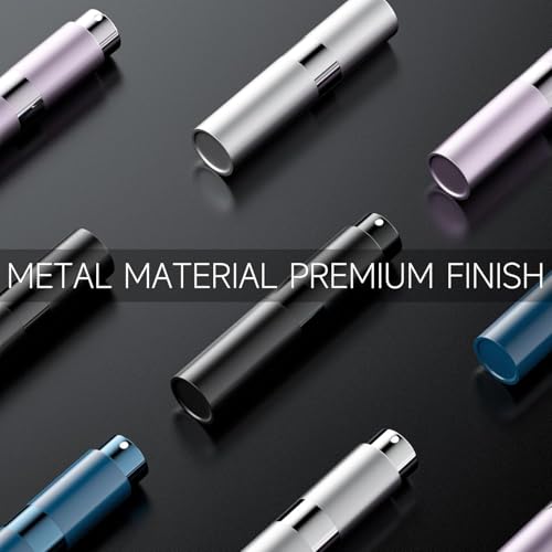 Image of 10ML Mini Perfume Atomizer Spray Bottle, Empty Refillable Glass Travel Cologne Sprayer for Men & Women with Refill Tools (Black-1)
