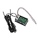 ESden Thermomètre étanche à double affichage CC 5 V-80 V 2 capteurs de température NTC 12 V 24 V 72 V pour voiture et moto