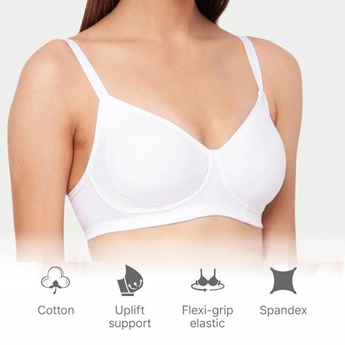 Image of Enamor Innovations Fabcool Encircled Side Support Shaper, Non Padded, Wirefree, High Coverage, Women's Cotton Everyday Bra - A042 (Available in Plus Sizes)