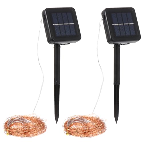 Luces solares decorativas LED azules para jardín 20m
