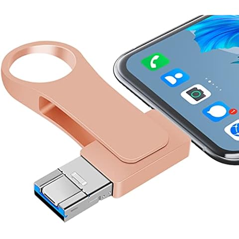 gaborlet USB Stick 512GB USB 3.0 4 in 1 Speicherstick 512GB USB Flash Laufwerk USB-Stick Externer Speichererweiterung Fotostick Cover