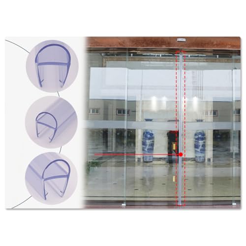 Joint de bas de porte en verre douche 10 mm U étanchéité silicone découpable - 7
