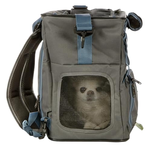 Sherpa Gray Trek Tote 2-in-1 Pet Backpack & Tote for Cats & Dogs, Medium