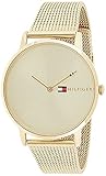 Tommy Hilfiger Analog Quarzuhr für Damen mit Gelbgoldfarbenes Edelstahlarmband - 1781972