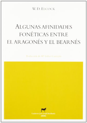 Portada de Algunas afinidades fonéticas entre el bearnés y el aragonés