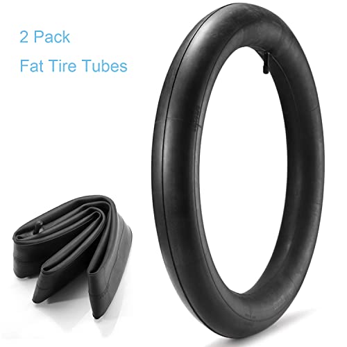 2 Pack 20×4 Fat Tire Bike Inner Tubes with Schrader Valve,