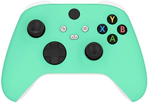 eXtremeRate Neon Green Replacement Front Housing Shell for Xbox Series X Controller, Soft Touch Custom Cover Faceplate for Xbox Series S Controller - Controller NOT Included