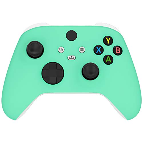 eXtremeRate Miętowo Zielony Soft Touch Grip Wymiana Front Housing Shell dla Xbox Series X Controller, Niestandardowy Cover Faceplate dla Xbox Series X Controller - Controller Nie Jest Wliczony W Cenę