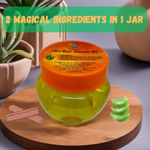 QYKKARE Aloe Vera Sandal Gel - 200gm (100gm X 2)