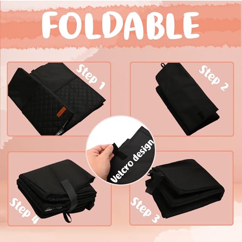 Image of CROTIRAD Slushie Machine Cover for Ninja Slushy Frozen Drink Maker, Foldable Dust Cover for Ninja Slushie Machine, Easy Storage Fits Ninja Slushi Maker, Upgrade, Quilted Black